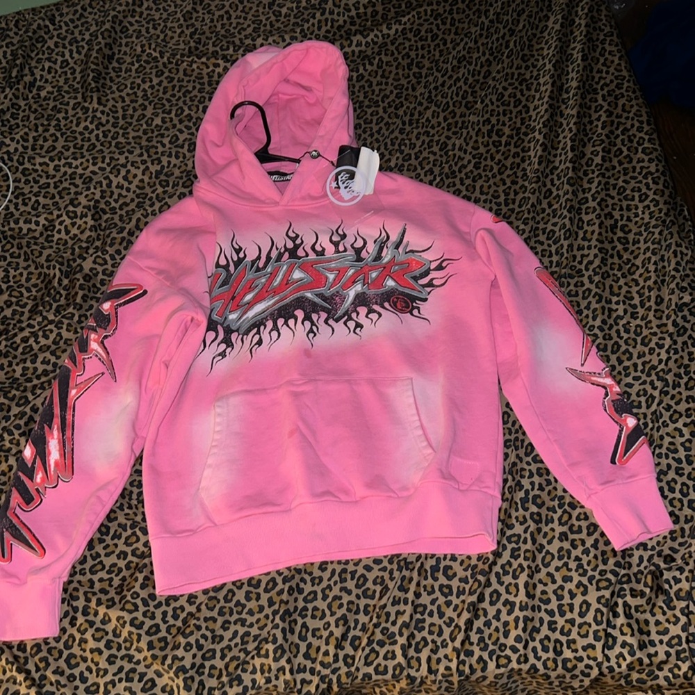Pink Hellstar Graphic Hoodie